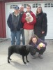 Teddie with her new family and their other current Pirate Labrador, 12 yr. old Billie